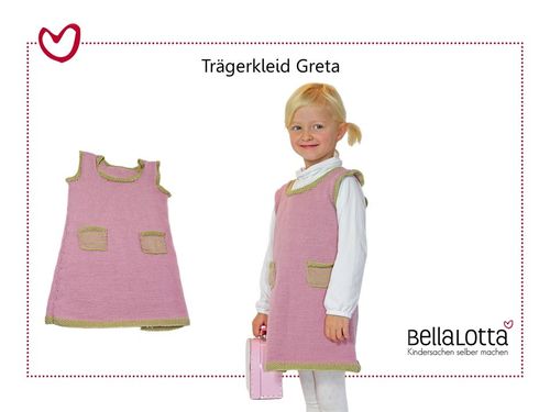 Strickanleitung Kleid Greta, in den Kindergrößen 98-128, Anfängerfreundlich