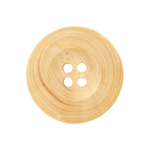 Holzknopf 4-Loch schlicht in den Größen 15 und 18 mm