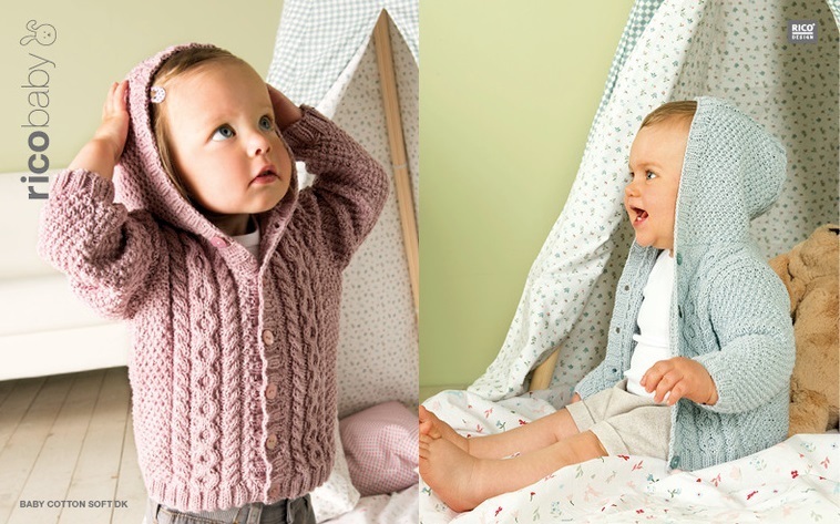 Essentials Baby Cotton Soft DK - Lila/Rot - RICO Design