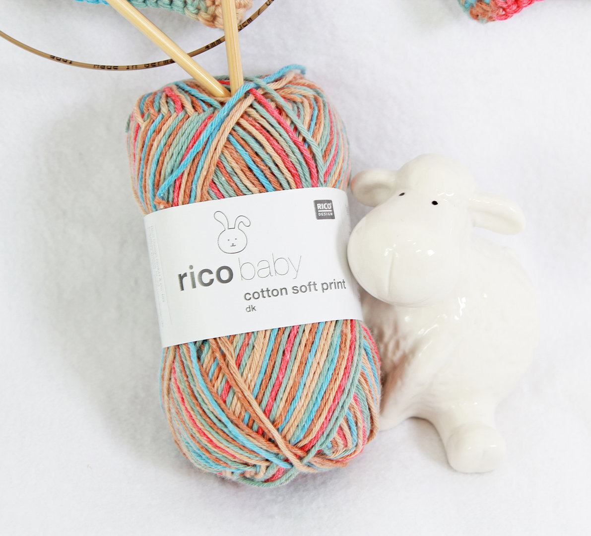 Baby Cotton Soft Print DK - rosa-orange - RICO Design