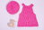 Strickset Babykleidchen und Mütze Leni in 3 Größen von 62 bis 92