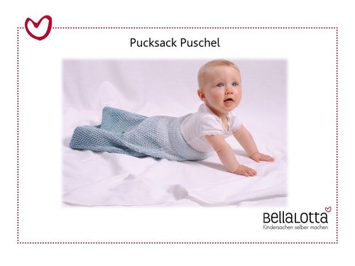 Strickanleitung Pucksack Puschel, 0-12 Monate, für Anfänger