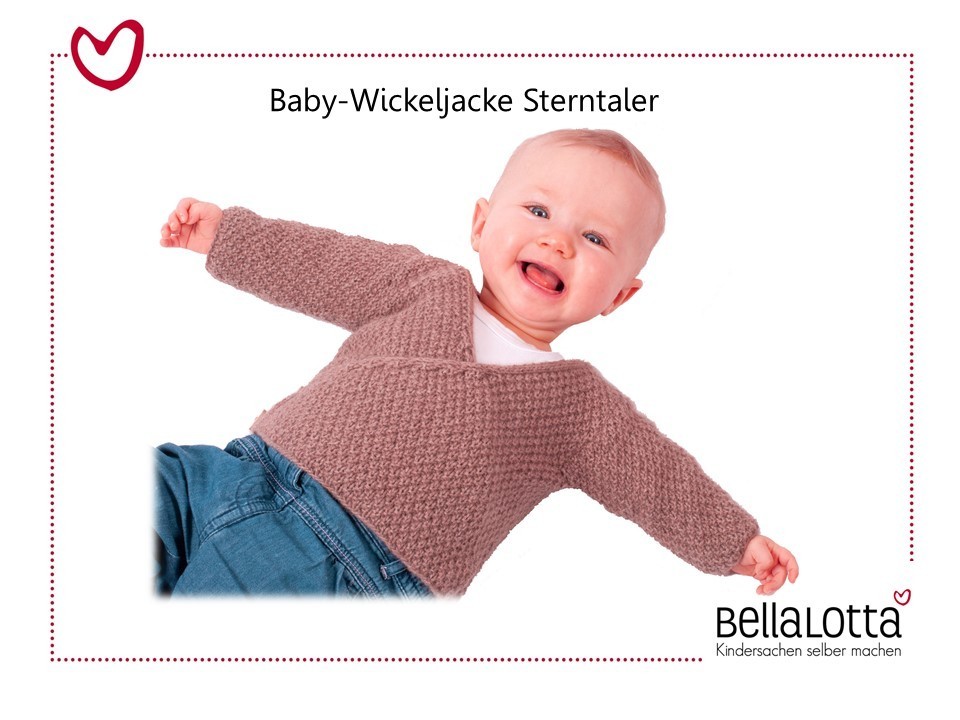 Strickset Cashmere - Baby Wickeljacke Sterntaler in den Größen 50-68 (0-6 Monate)