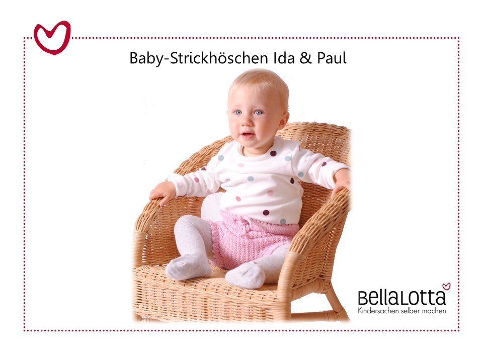 Strickanleitung Baby-Strickhöschen Ida & Paul in 50/56 und 62/68