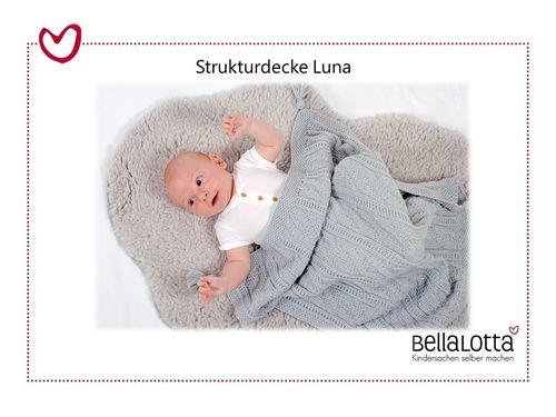 Strickset Merino - Babydecke Luna - 55 x 68 cm