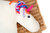 Strickset für das BellaFarm Tierkissen - Einhorn Lucy - vollständig mit Kissen
